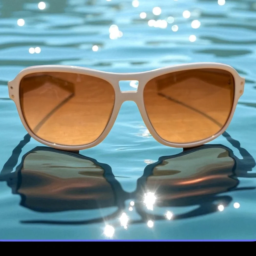 Nike White and Brown Sunglasses